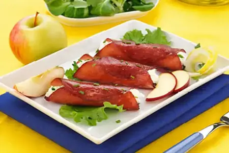 involtini di bresaola fit con mele e ricotta