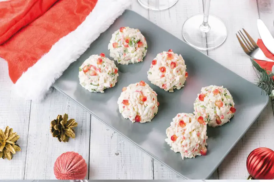 Palline di melagrana e ricotta