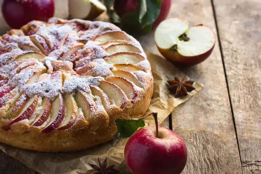 Torta di mele senza uova