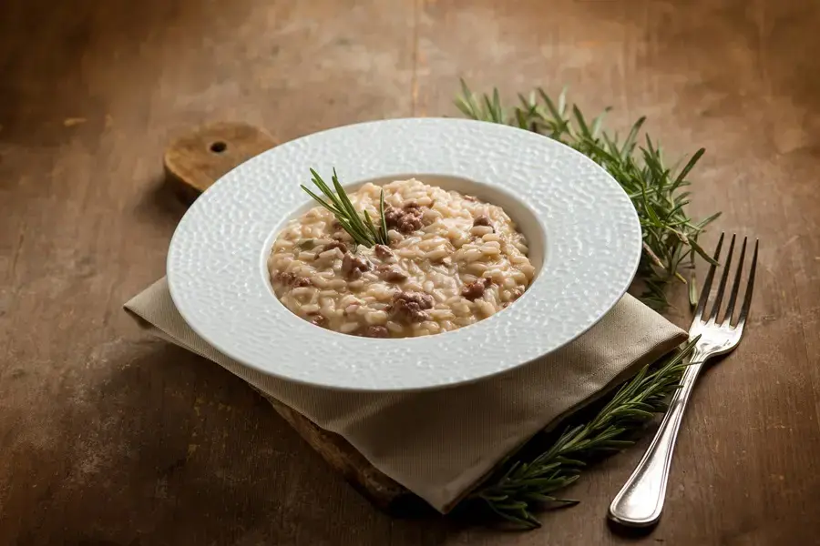 Risotto salsiccia e stracchino