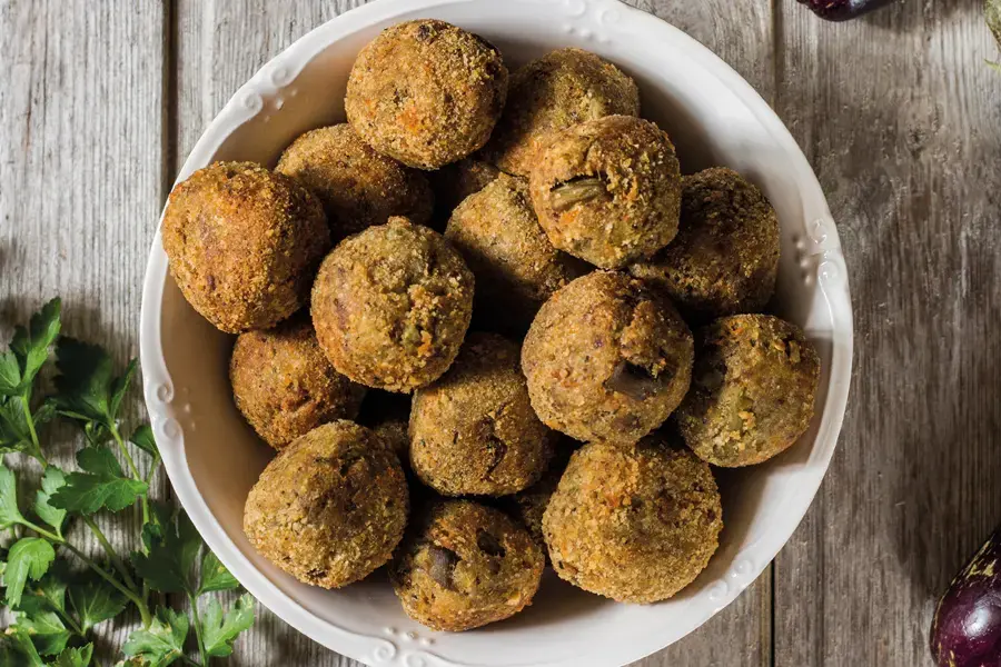 Polpette di carne e melanzane